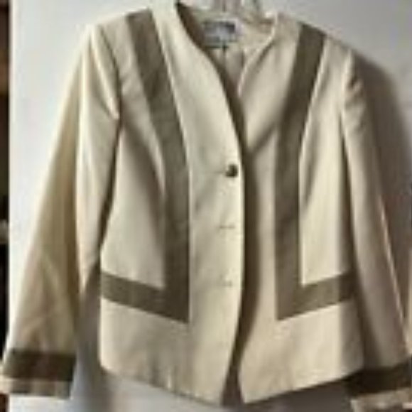 Vtg Atrium Collection Jacket Blazer Size 10 Shoulder Pads USA - Picture 1 of 4